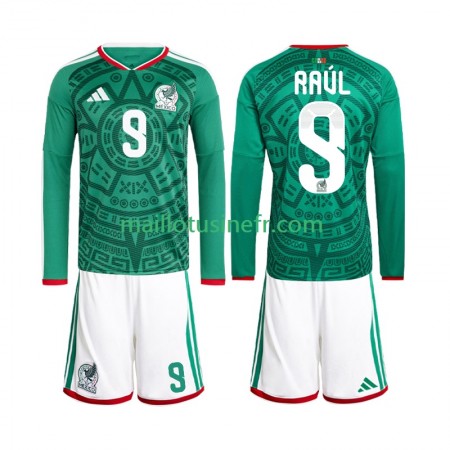 Maillot de Foot Mexique Raul Jimenez 9 World Cup Domicile 2026 Manches Longues - Enfant Maillot de Foot Mexique Raul Jimenez 9 World Cup Domicile 2026 Manches Longues - Enfant